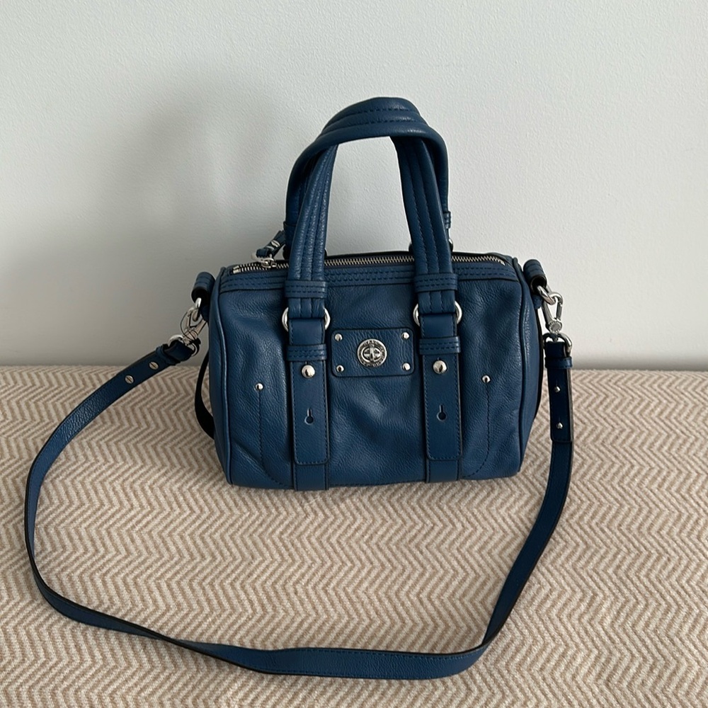 Marc jacobs navy blue satchel leather bag. New with tags